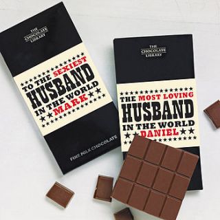 world's best husband chocolate by quirky gift library
