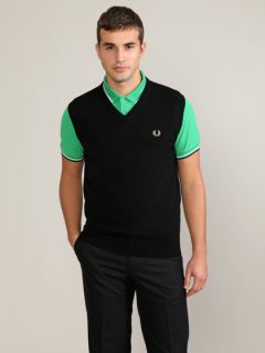 Lambswool Sweater Vest by Fred Perry