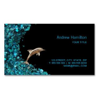 Dolphin and Paua Shell business card
