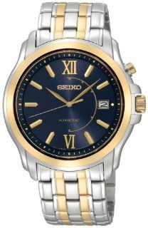 Seiko Men's SKA474 Kinetic Blue Dial Watch Seiko Watches