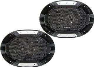 Renegade RX693 6 x 9 Inches Full Range 3 Way Speakers   Set of 2 (Black)  Vehicle Speakers 