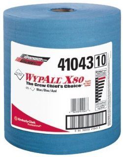 Kimberly Clark Professional   WypAll X80 Towels Wypall X80 Shop Pro Cloth Towel Blue 475/Roll   Sold as 1 Roll