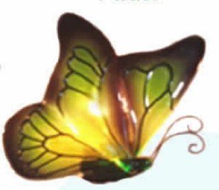 Regal Elite 7 475 08 Artglass Night Light   Butterfly   Green    