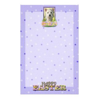 Easter Egg Cookies   West Highland Terrier Stationery Design