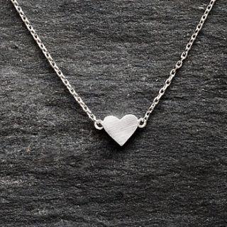 claudine mini heart necklace by bloom boutique