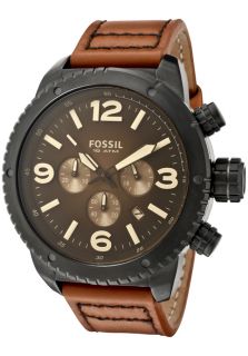 Fossil CH2666  Watches,Mens Chronograph Black Dial Brown Genuine Leather, Chronograph Fossil Quartz Watches