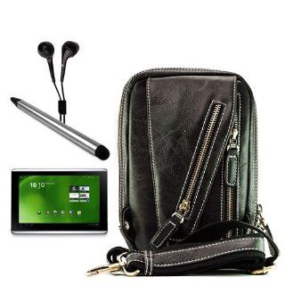 Acer Iconia Tab 10.1 Inch Tablet Computer (A500 10S16u , A500 10S32u , W500 BZ467 , A500 , Silver, Aluminum Metallic ) Accessories Kit Vangoddy 100% Real Leather Cover + Compatible Acer Iconia Stylus Dual Sided + Compatible Black Acer Iconia Tablet Earbud