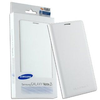 OEM White Faux Leather Flip Wallet Cover Case For Samsung Galaxy Note 3 N900 N9005 LTE Cell Phones & Accessories