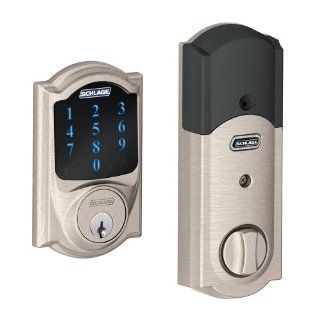 Schlage BE469NXCAM619 Camelot Touchscreen Deadbolt with Z Wave Technology and Built In Alarm, Pack Of 2    