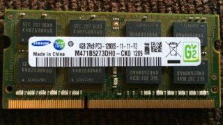 Samsung 4GB DDR3 PC3 12800 1600MHz 204 Pin SODIMM Laptop Memory Module RAM. Model M471B5273DH0 CK0 Computers & Accessories