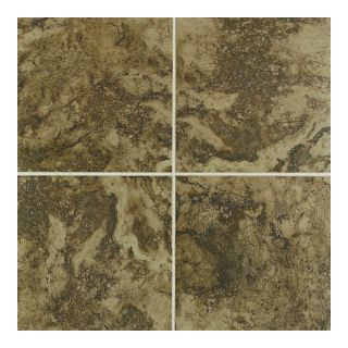 American Olean 11 Pack 12 in x 12 in Montevina Brown Suede Ceramic Floor Tile (Actuals 12 in x 12 in)