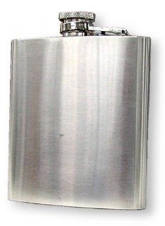 Close Out Sale   6 oz. Brushed Stainless Steel Hip Flask Only $5.99  Alcohol And Spirits Flasks  