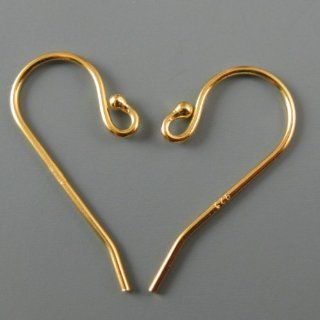 Vermeil Fishhook Earwires with Ball End (Sold Per Pair)