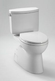 TOTO CST474CEFG Vespin II 1.28GPF Close Coupled High Efficiency SanaGloss Toilet CST474CEFG   One Piece Toilets