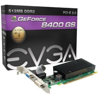 EVGA GeForce 8400 GS Graphic Card   567 MHz Core   512 MB DDR2 SDRAM EVGA Video Cards