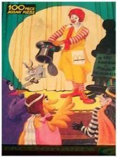 1984 McDonald's 100 Piece Puzzle   The Amazing Ronald McDonald Toys & Games