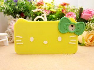 iPhone 4G/4S Hello Kitty Style Big Face Shape Series Bow Tie Style Soft Case/Cover/Protector(Yellow Color) Cell Phones & Accessories