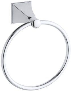 KOHLER K 487 CP Memoirs Towel Ring with Stately Design, Polished Chrome    