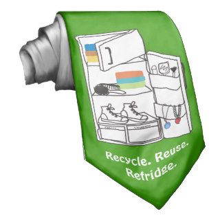 recycled refrigerator storage cabinet neck tie