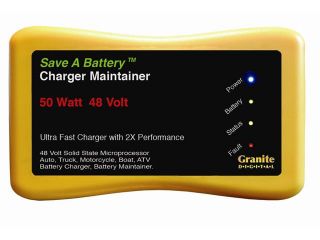 Save A Battery 48 Volt 50 Watt Battery Charger Maintainer Desulfator 2365 48