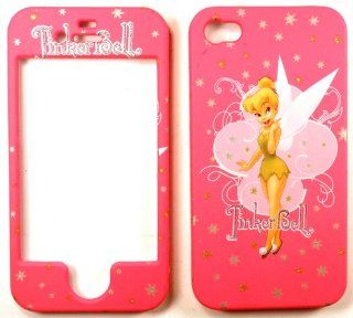 Tinkerbell Bright Pink iPhone 4 4G 4S Faceplate Case Cover Snap On Cell Phones & Accessories