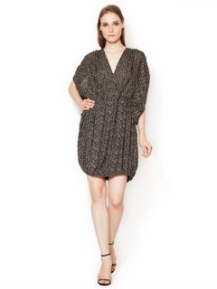 Silk Fringed Blouson Dress by Bally