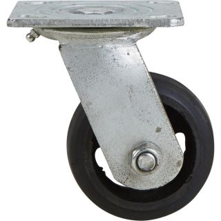 4in. Swivel Solid Rubber Replacement Caster  500   999 Lbs.