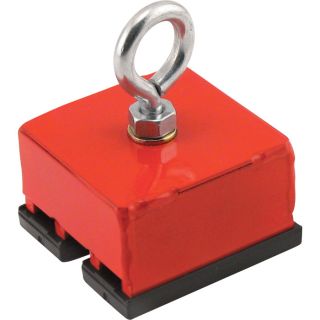 Master Magnetic Heavy-Duty Red Magnetic Base — 100-Lb. Capacity, Model# 07207  Magnets