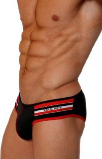 Pistol Pete PP BF314 481 Rookie Low Rise Striped Side Brief Swimwear at  Mens Clothing store Fashion Swim Briefs