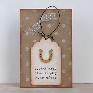 'happily ever after' card and tag keepsake by ella creative