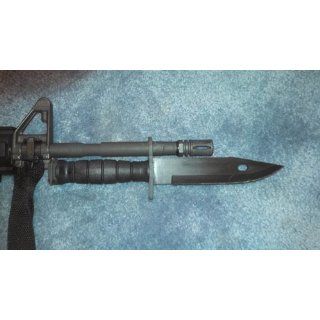 Ontario 6143 493 M9 Bayonet System (Black)  Fixed Blade Camping Knives  Sports & Outdoors