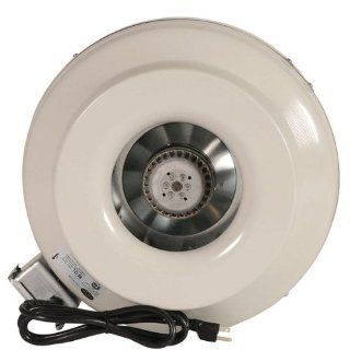Can Fan 340120   In Line Fan   8 in.   483 CFM   139 Watts   115 Volts   1.16 Amps   RS8   Includes 6 in. Pre Wired Cord   Built In Household Ventilation Fans