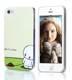 Cartoon Drawings Case For Apple iPhone 4 and 4S (Wake Up Please)   Retail Packaging Cell Phones & Accessories