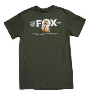 Music Video Funny Adult T shirt What Does the Fox Say Clothing
