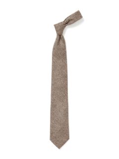Fine Patterned Prince of Wales Wool Tie by Richard James
