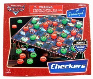 Cars Boxed Checkers & Tic Tac Toe In Display Toys & Games