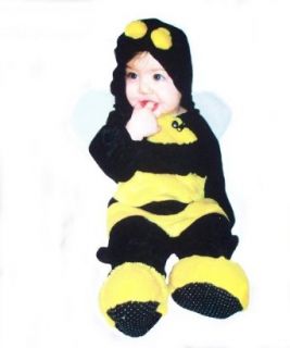 Infant One Piece Bumble Bee Dress Up Jumper Costume (0 9 Months) Clothing