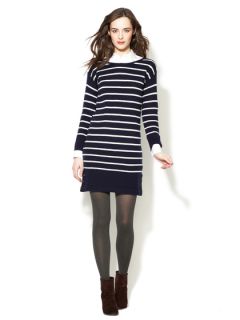 Striped Wool Sweater Dress by Trovata