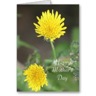 Yellow Flowers Happy Mother's Day Greeting Card