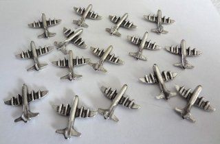*NEW ITEM* Airplane Push Pins, Antique silver, T 503AS, set of 15  Tacks And Pushpins 