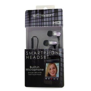 Emerson EM887PR Stereo Headset for iPhone, Blackberry and All 3.5mm Headset Jacks   Retail Packaging   Purple Cell Phones & Accessories