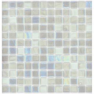 Elida Ceramica Recycled Oyster Glass Mosaic Square Indoor/Outdoor Wall Tile (Common 12 in x 12 in; Actual 12.5 in x 12.5 in)