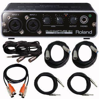 Roland Duo Capture EX USB Audio Interface UA 22 With XLR and MIDI Cables UA22 Electronics
