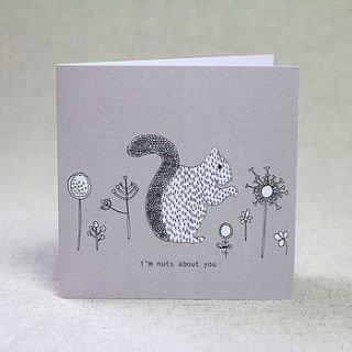 squirrel valentine's day card by lil3birdy