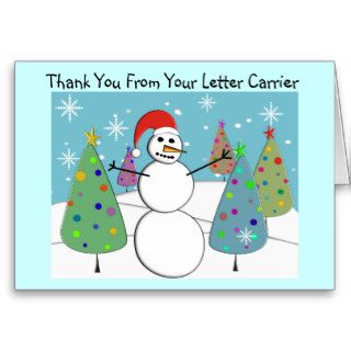 Letter Carrier Thank You Cards