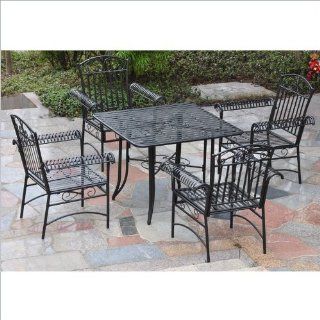 Iron Patio 5 Piece Dining Set   Outdoor And Patio Furniture Sets