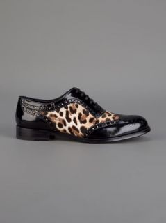 Dolce & Gabbana Leopard Print Brogues