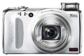 Fujifilm FinePix F505 16 MP CMOS Sensor and 15x Optical Zoom Digital Camera with 4 GB Class 10 SD Memory Card (White)  Secure Digital Cards  Camera & Photo