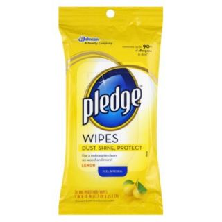 Pledge® Lemon Pre Moistened Wipes 24 ct