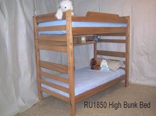 Shop High Height TwinTwin XL Bunk Bed Mahogany at the  Furniture Store. Find the latest styles with the lowest prices from Riddle Manufacturing